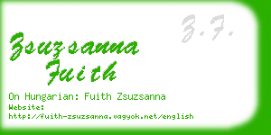 zsuzsanna fuith business card